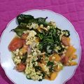 Cooksnap dari Almira Anissofira untuk resep Bayam+telur orak arik