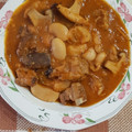 El cooksnap de Ana cuando hizo Alubia con costillas de cerdo en salsa shiitake a Scotch Whisky.