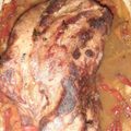 El cooksnap de Natalia Puentes cuando hizo Bondiola de cerdo a la cerveza al horno.