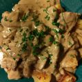 Melissa Cumine's cooksnap of when they made Beef Stroganoff over Sautéed Potatoes.