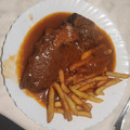 El cooksnap de Toni jimenez cuando hizo Costillas de ternera guisada con salsa de cerveza y papas fritas.