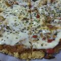 El cooksnap de María cuando hizo Pizza 100% proteica.