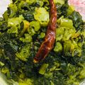 sonia sharma का कुकस्नैप जब उन्होंने मूली के पत्तों की भुजिया(mooli ke patte ki bhujiya recipe in hindi) बनाया था।