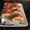 El cooksnap de Bruxina cuando hizo Brazo salado con crema de queso y nueces.
