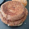 El cooksnap de Alba cuando hizo Veggie-burguer de tofu, alubias rojas y avena. Mega fáciles.