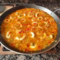 El cooksnap de Benet cuando hizo Paella de calamares.