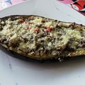 El cooksnap de Amanda Contreras cuando hizo Keto: Berenjenas rellenas al horno.