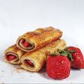 Cooksnap dari Ervina Dewi Kusumawati Sanjaya untuk resep Strawberry chocolate french toast roll ups