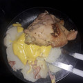 El cooksnap de Mari cuando hizo Suffle de papas.