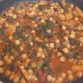 El cooksnap de Manolo Guerrero cuando hizo Potaje de garbanzos con bacalao y espinacas.