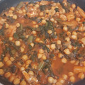 El cooksnap de Manolo Guerrero cuando hizo Potaje de garbanzos con bacalao y espinacas.