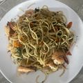 Cooksnap dari bryaaan nugr untuk resep Spaghetti Prawn Spinach Aglio Olio