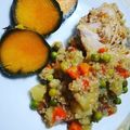El cooksnap de Angel Vilca cuando hizo Quinua con pollo.
