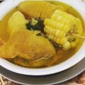 El cooksnap de María Alicia cuando hizo Ajiaco Santafereño.
