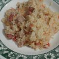 El cooksnap de Belen Falcón cuando hizo Arroz con chorizo y frejolito verde.