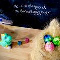 Cooksnap Sesimple Loralin semasa beliau membuat Telur Dinosaur Cute Versi Merdeka.