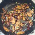 El cooksnap de Sofia Barrios cuando hizo Setas al ajillo adornadas con perejil fresco.