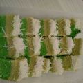 Cooksnap dari vitacatring untuk resep Brownies Kukus Pandan Keju