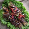 Cooksnap 0h Hana !! semasa beliau membuat Siakap masak kicap pedas.