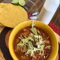 El cooksnap de Mireya Chavez cuando hizo Pozole de Pollo.