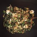 El cooksnap de Laura Martín cuando hizo Revuelto de pimiento rojo y aguacate con queso feta.