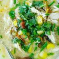 Cooksnap của Pi Ha khi họ làm theo món Súp gà ngô nấm
