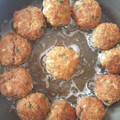 El cooksnap de Manolo G. Villeda cuando hizo Albóndigas caseras rebozadas y fritas.