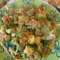 El cooksnap de Cristina cuando hizo Coles de bruselas con pollo.