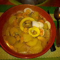El cooksnap de Elisa Perez cuando hizo Suquet de cloisses (almejas).