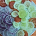 Vani Gupta का कुकस्नैप जब उन्होंने सलाद (salad recipe in Hindi) बनाया था।