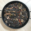 El cooksnap de Maiko Kamata cuando hizo Arroz negro 🦐🦑 con allioli.