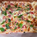 Lisa's cooksnap of when they made Flammkuchen Schwarzwald.