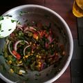 El cooksnap de yoshiharu cuando hizo Ensalada asada de elote y nopal.