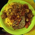 El cooksnap de Reina Godoy cuando hizo Carne estofada con pasta.