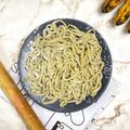 Cooksnap dari Rini Dwi Astuti untuk resep 370. Homemade Banana Noodles (Eggless & Giling Manual)