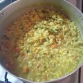 El cooksnap de Valeria Lorenzo cuando hizo Arroz amarillo económico 😊👍🏽.