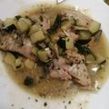 El cooksnap de Vanessa Martín Iglesias cuando hizo 209. Cazuela de salmón en salsa con calabacín.