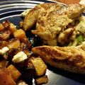 jadsimone's cooksnap of when they made Chicken Breast with White Bean and Apple Salsa and Sautéed Butternut Squash and Feta.
