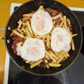 El cooksnap de Vicente Darias cuando hizo Revuelto de carne con papas.