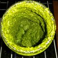 El cooksnap de Henry Castro Garcia cuando hizo Salsa pesto.