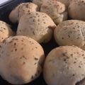 El cooksnap de Victoria cuando hizo Pancitos saborizados de albahaca, cebolla, ajo y orégano.
