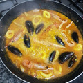 El cooksnap de Bea cuando hizo Paella de pescado y marisco 😊😉.