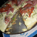 El cooksnap de Cecilia Lopez cuando hizo Hamburpizza.
