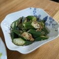 τомоко's cooksnap of when they made おくらの胡麻和え.