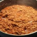 El cooksnap de Yazmin Lopez cuando hizo Tinga de pollo.