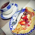El cooksnap de Sylvia Sanchez cuando hizo Panqueques de banana y avena.
