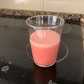 El cooksnap de Laura cuando hizo Smoothie de sandía y plátano.