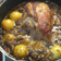 El cooksnap de Andrea cuando hizo Bondiola de cerdo a la cerveza negra.