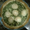 El cooksnap de aibin cuando hizo Quiche de espinacas con queso de cabra.