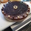 El cooksnap de Belen Sanchez cuando hizo Tarta 🎂 tres chocolates con base de galleta 🍪.